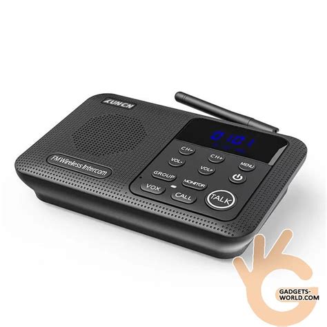 Интерком UHF система офисная до 1,6км! XUNCN T8, переговорное ...