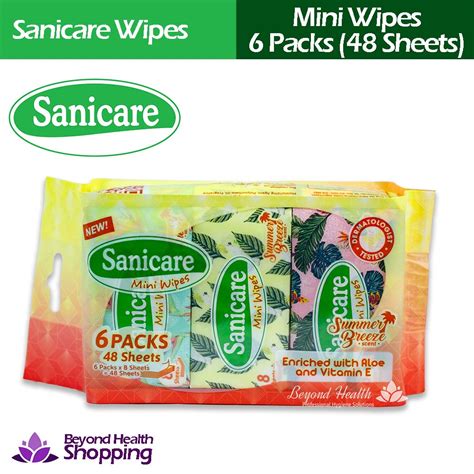 Sanicare Mini Wipes 6 Packs 48 Sheets Shopee Philippines