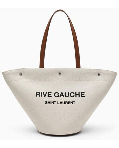 Metallic Saint Laurent Tote Bags For Women Lyst