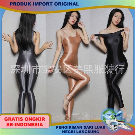 Jual Lingerie Wanita Mengkilap Halus Melar Transparan Garpu Shebin Sukumizu Pakaian Perempuan