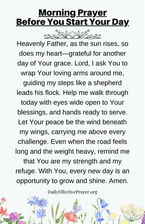 10 uplifting morning prayers to start your day – Artofit