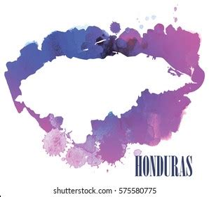 Honduras High Detailed Vector Maps Spray Vector De Stock Libre De