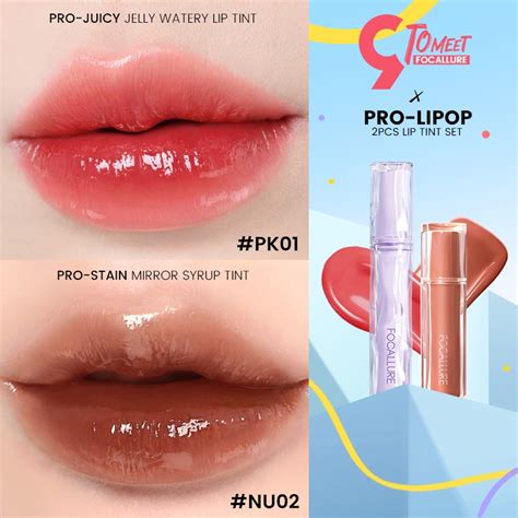 Focallure Th Anniversary Pro Lipop Pcs Watery Lip Tint Set Matte