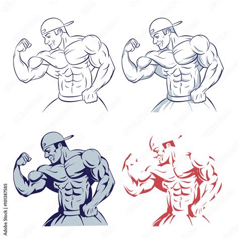 Buff Man Drawing