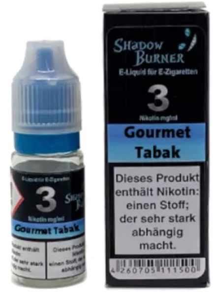 E Zigarette Shadow Burner Gourmet Tabak E Liquid 10ml