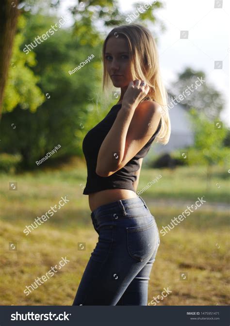 Sexy Blonde Posing Nature Stock Photo Shutterstock