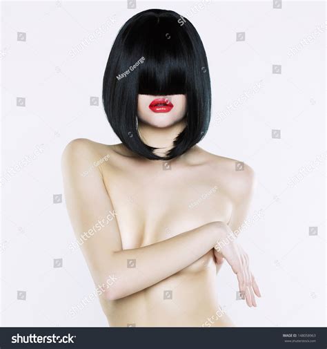 Elegant Nude Woman Short Stylish Hairstyle Stock Photo Shutterstock
