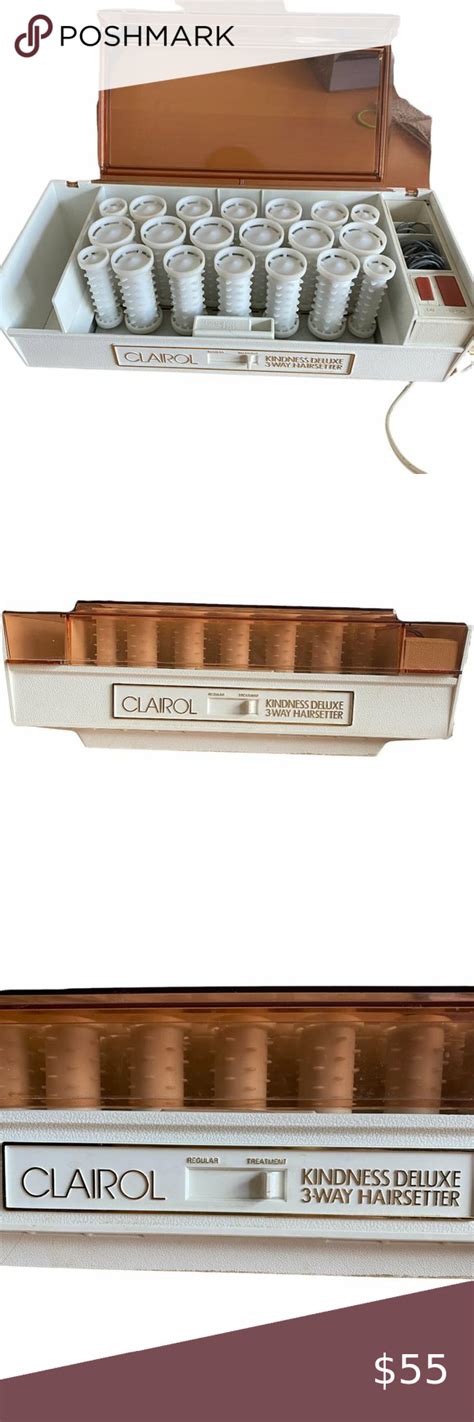 Vintage Clairol K S Kindness Deluxe Way Hot Rollers Hairsetter With Clips Clairol Hot