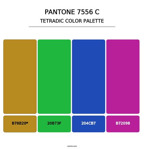 PANTONE 7556 C color palettes - colorxs.com