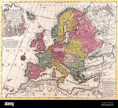 Europakarte Alte Karte Von Europa Vintage Map Von Europa Retro Map