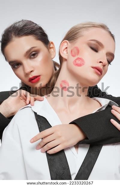 Staged Photo Illustrates Harmony Lesbian Couple Stock Photo 2233320267 Shutterstock