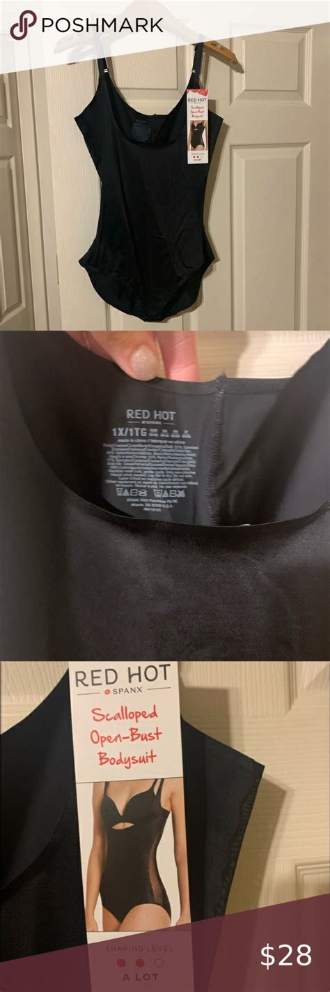 NWT Red Hot By Spanx Open Bust Shaping Bodysuit Spanx Red Hot Bodysuit