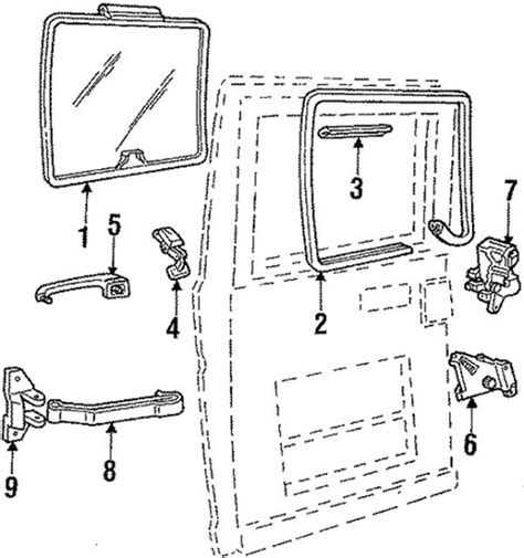 Ford Van Rear Door Latch Diagram