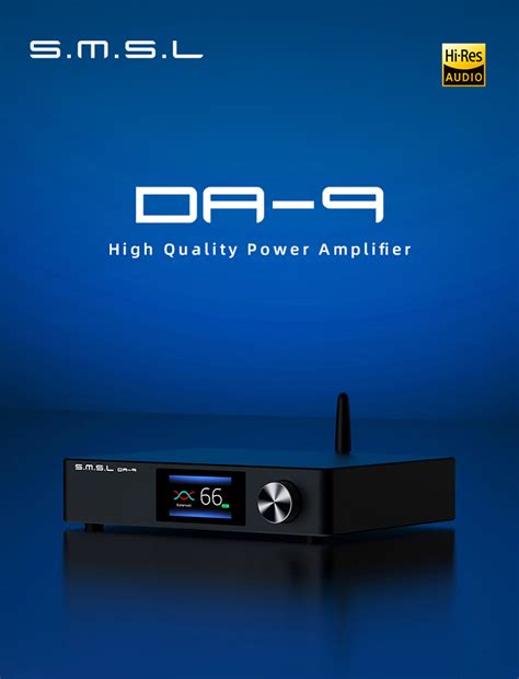 SMSL DA-9 - Desktop Class D Stereo Amplifier with Bluetooth