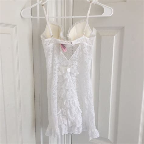 Victoria S Secret Intimates Sleepwear New Victorias Secret White Sexy Lingerie Babydoll