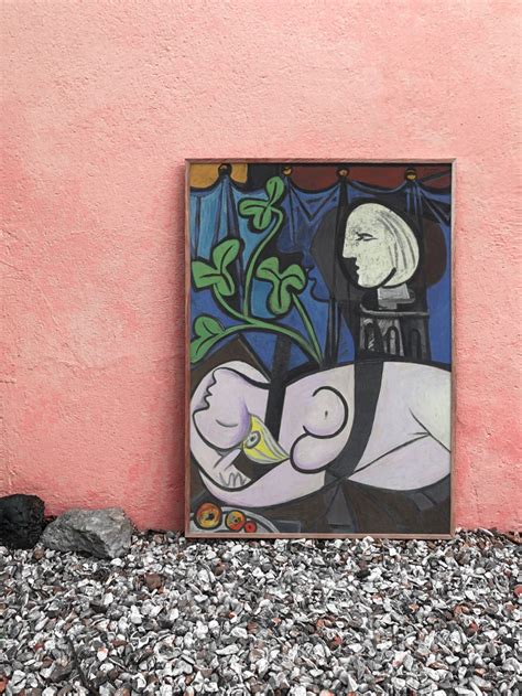 Nude Green Leaves And Bust Painting By Pablo Picasso Etsy