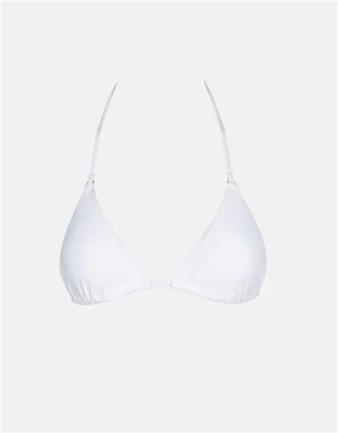 Rhythm Classic Slide Triangle Bikini Top White Atlantic Surf Shop