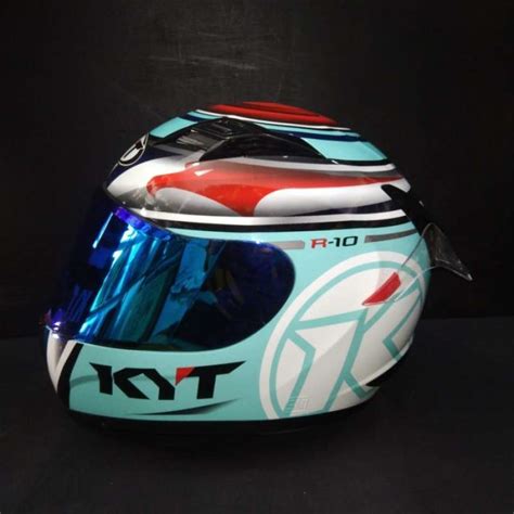 Promo Helm Kyt R10 Aquamarine Full Face L Paket Ganteng Diskon 35