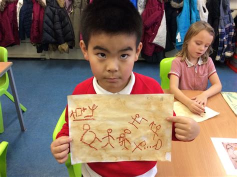 Year 3 Stone Age Cave Paintings Daubeney Primary School