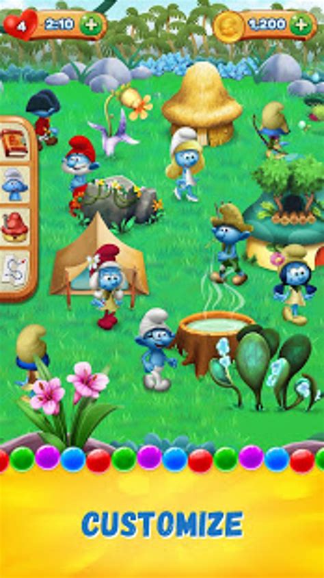 Android 용 Smurfs Bubble Shooter Story Apk 다운로드