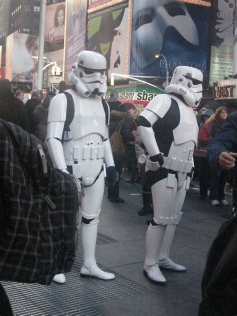 Stormtroopers Patrolling Times Square Times Square Star Wars Batman