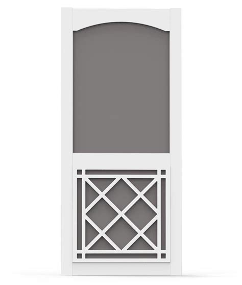 Vinylcraft Door With Arch Trim And St Augustine Insert Screen Tight