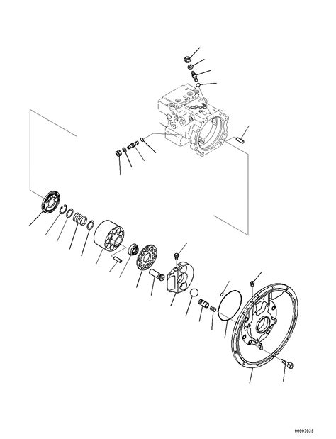 FLANGE ASS Y 708 3T 04220 KOMATSU Part Catalog