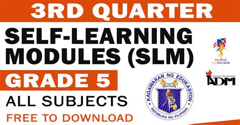 Grade 5 3rd Quarter Modules Slm Adm Deped Click