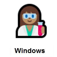 Meaning Of Woman Scientist Medium Skin Tone Emoji With Images