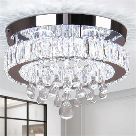 G N Rique Moderne Lustre En Cristal Encastr Plafonnier Led