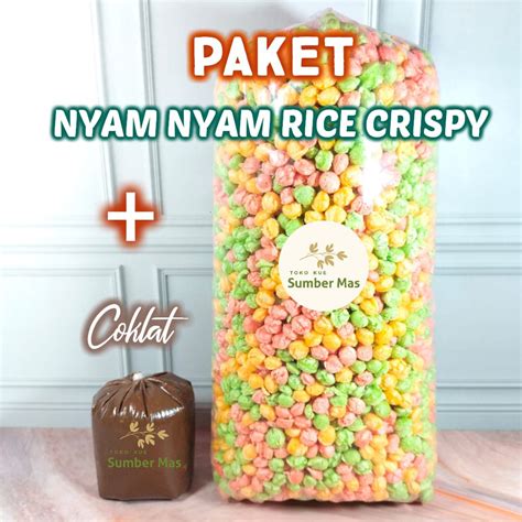 Jual Nyam Nyam Rice Crispy Kiloan Berat 1 Kg Paket Dengan Coklat