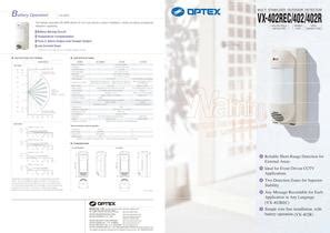 VX-402 - OPTEX SEC Division - PDF Catalogs | Technical Documentation ...