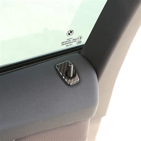 Углеродное волокно Стиль Автомобильная дверь ABS замок накладка на ...