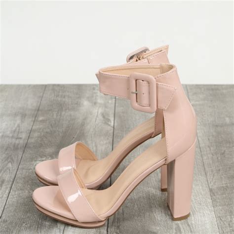 Lov Mark Shoes New Nude Open Toe Ankle Strap Sandal High Heel Poshmark