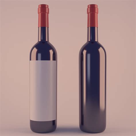 Wine Bottle 3D Model Food CGTrader