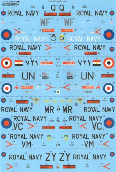 Westland Commando Sea King Hc Schemes Xtradecal