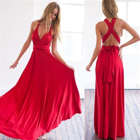 Sexy Women Multiway Wrap Convertible Boho Maxi Club Dress New Bandage