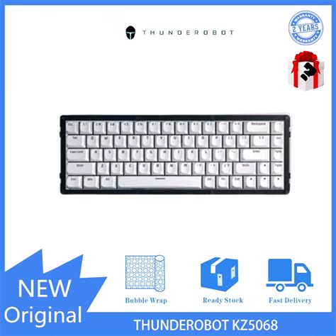 Thunderobot Kz Three Mode Gasket Structure Rgb Backlight Hot Plucking Mechanical Keyboard
