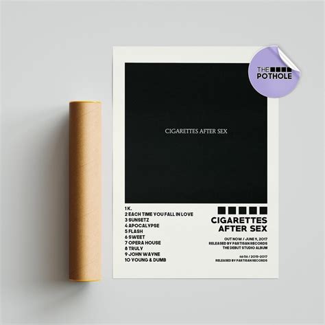 Cigarettes After Sex Posters Cigarettes After Sex Poster Album Cover Poster Print Wall Art