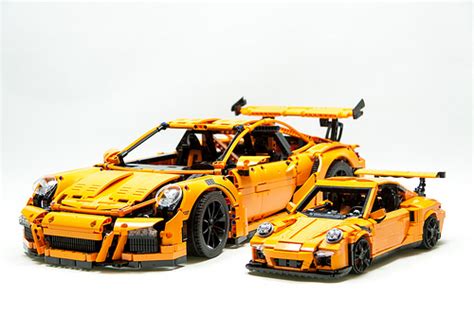 Orange Porsche | The Lego Car Blog