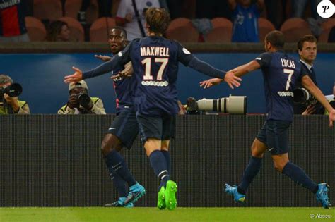 Blaise Matuidi après son but lors du match PSG GFC Ajaccio lors de la