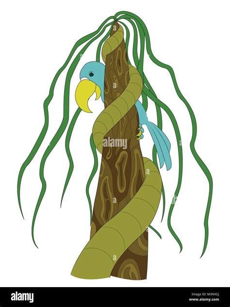 Macaw Parrot Vector Illustration Stock Vector Image And Art Alamy