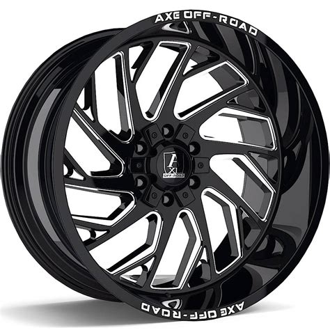 Axe Offroad Zeus 22x12 44 Black Milled 221210h 44zeubm Custom Offsets