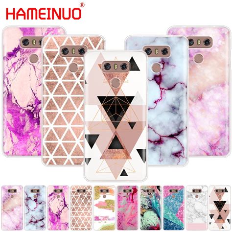 HAMEINUO Hot Sale Marble Pink Luxury Style Case Phone Cover For LG G7