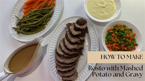 Rosto Beef With Mashed Potato And Gravy A Delicious And Easy Christmas Dinner Youtube