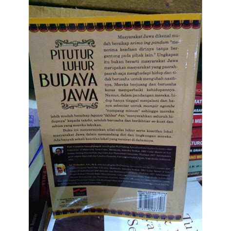 Jual Pitutur Luhur Budaya Jawa By Gunawan Sumodiningrat Shopee Indonesia