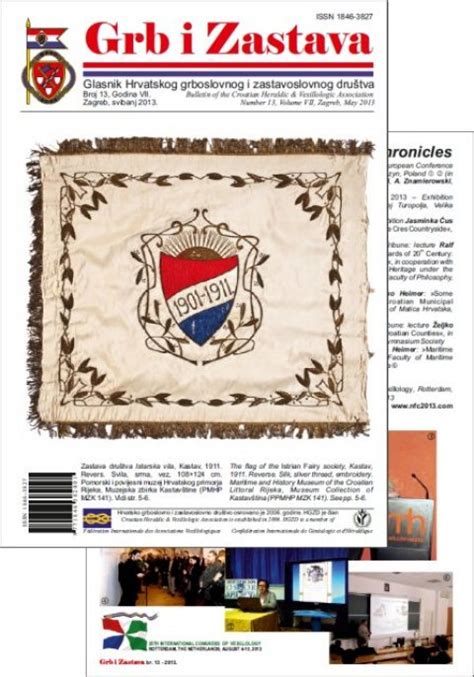 »Grb i zastava« № 13 Issued – Hrvatsko grboslovno i zastavoslovno društvo