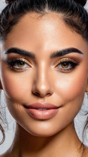 Premium Photo Sofia A Middle Aged Latina Woman With Kind Eyes And A Gentle Smile Her Hair