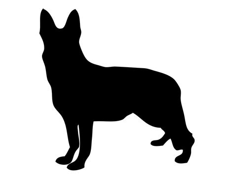 Dog German Shepherd Silhouette Free Stock Photo - Public Domain Pictures