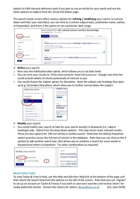 Taylor And Francis Journals Guide